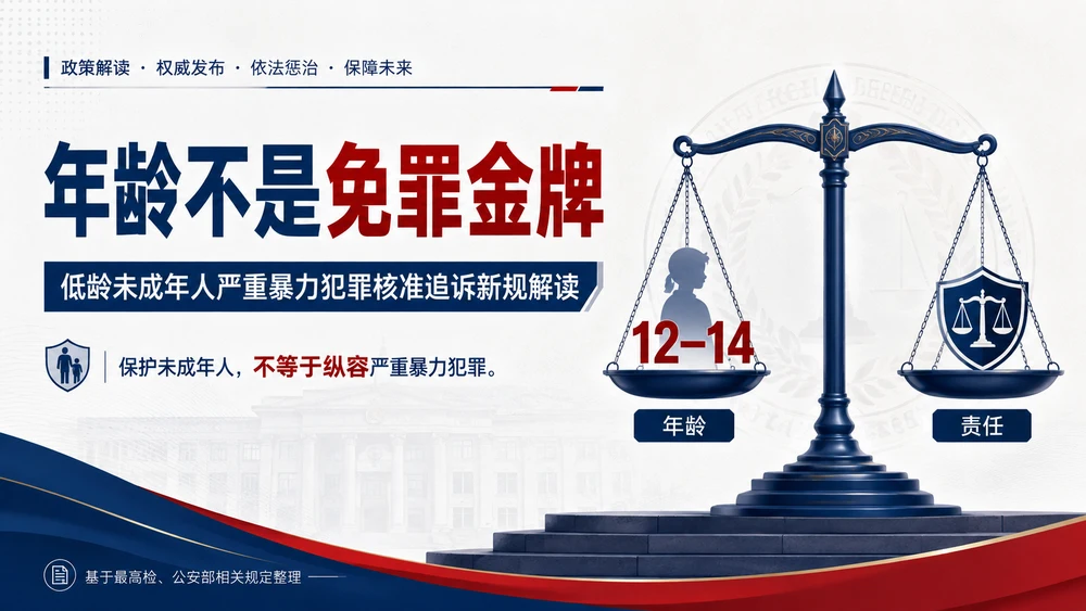 年龄不是免罪金牌｜法治政策解读 / 未成年人保护教育 / 社会治理主题宣讲PPT