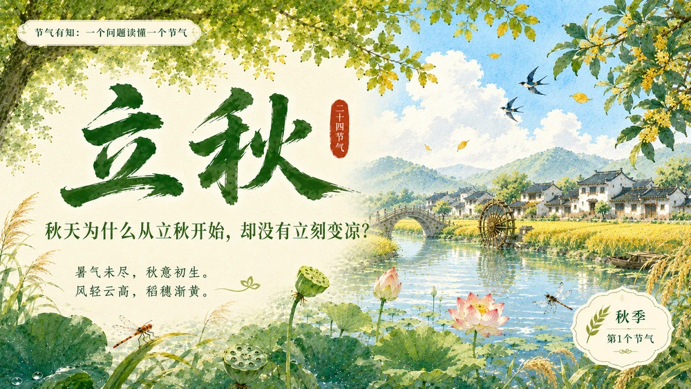 节气有知·立秋｜立秋为什么没有立刻变凉？