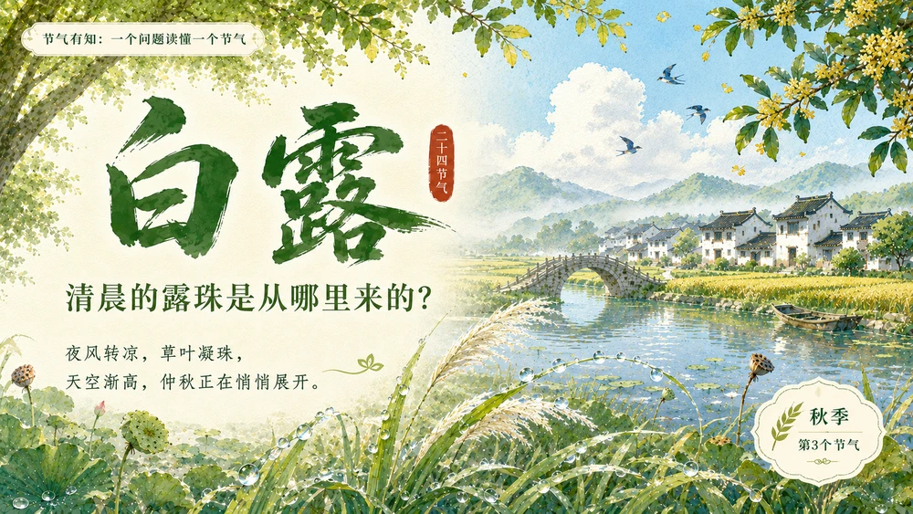 节气有知·白露｜清晨的露珠是从哪里来的？