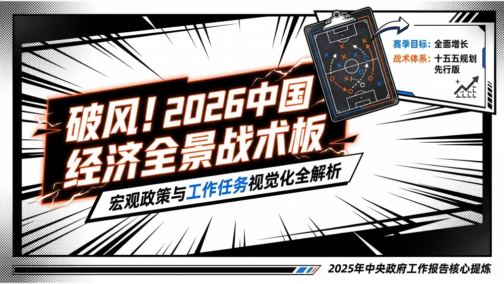 黑白卡通运动动漫风格政府工作报告PPT