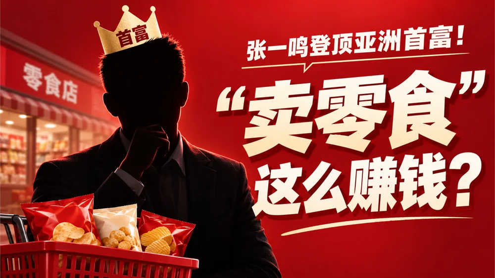 张一鸣成为亚洲首富，一个PPT讲透为啥“卖零食”这么挣钱