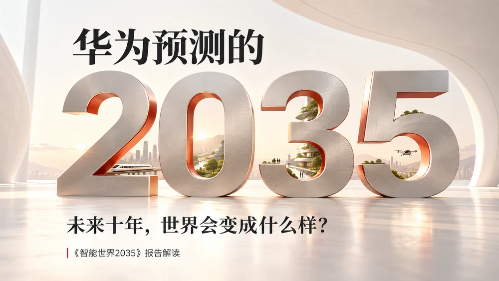 一个PPT解读华为《智能世界2035》