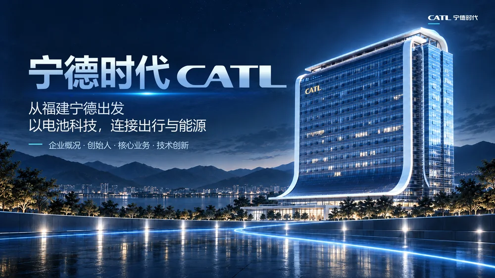 宁德时代企业介绍PPT