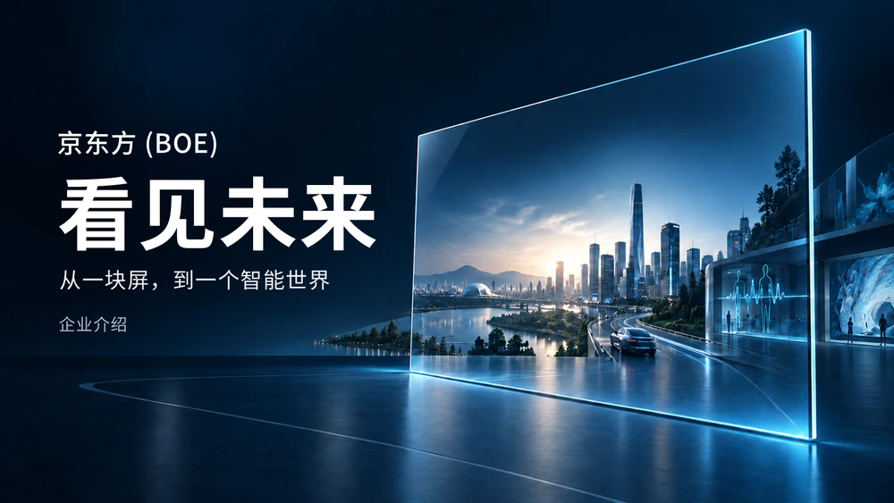 京东方企业介绍PPT(动画、可编辑)