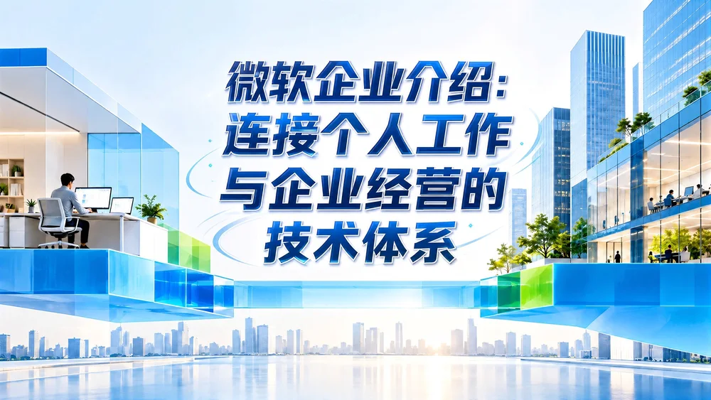 微软企业介绍：业务体系、竞争地位与人工智能布局