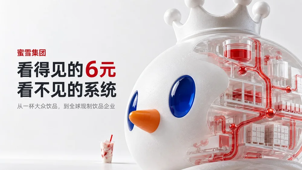 蜜雪集团企业介绍PPT：看得见的6元，看不见的企业系统