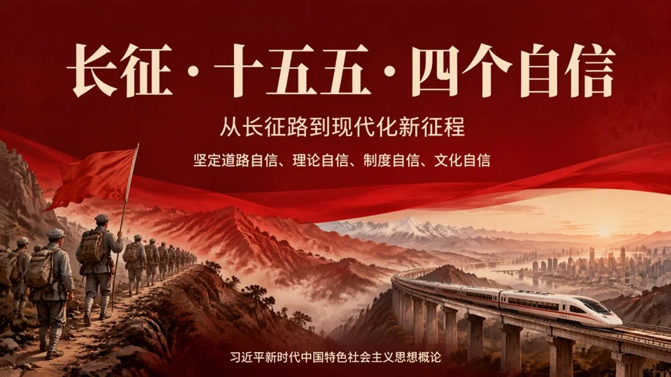 长征·十五五·四个自信·PPT课件