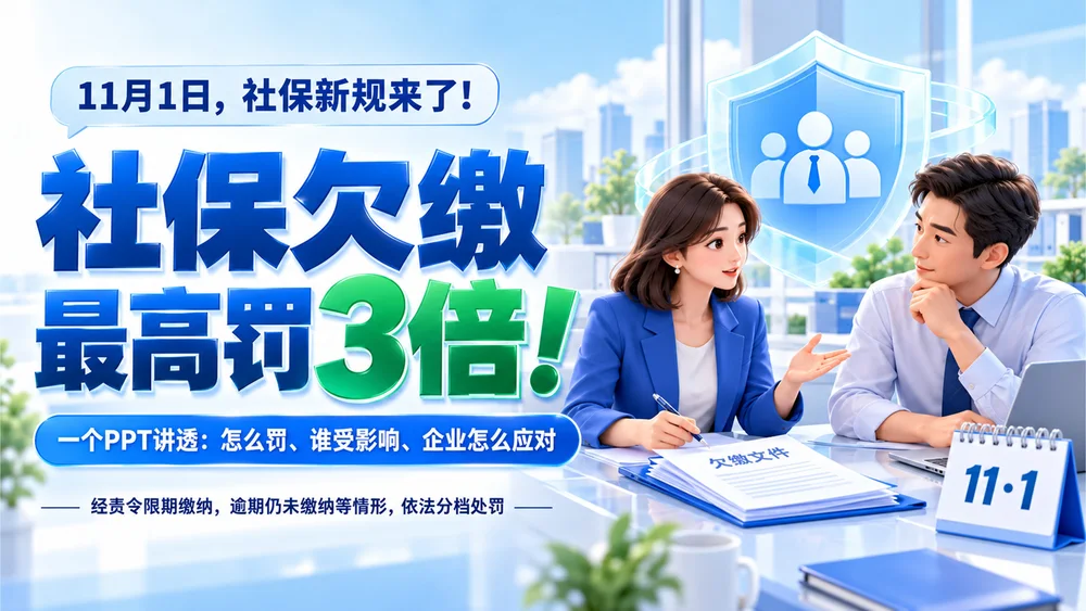 一个PPT讲透：社保新规影响到底有多大（社保新规宣介PPT）