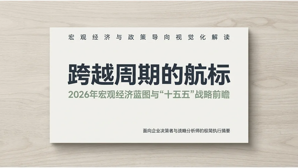 极简北欧浅木风格政府工作报告PPT