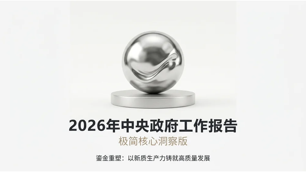 液态金属风格政府工作报告PPT