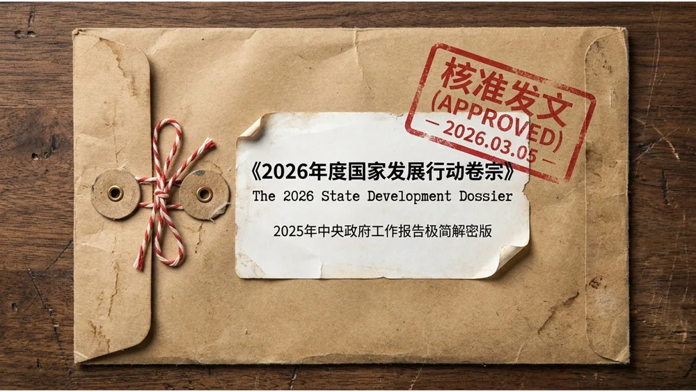牛皮袋法律卷宗叙事风格政府工作报告PPT