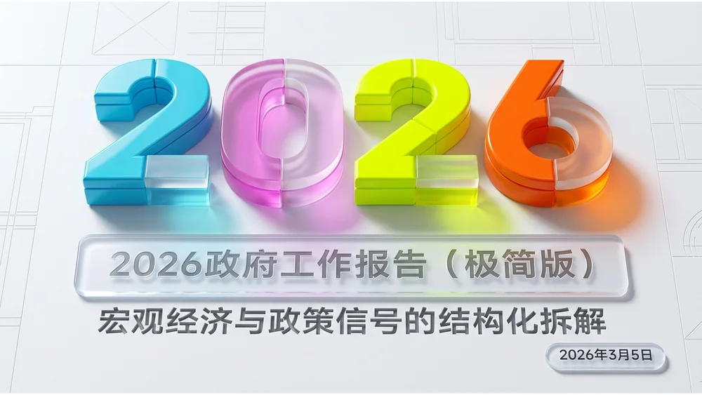 鲜艳五彩塑料纹理风格政府工作报告PPT