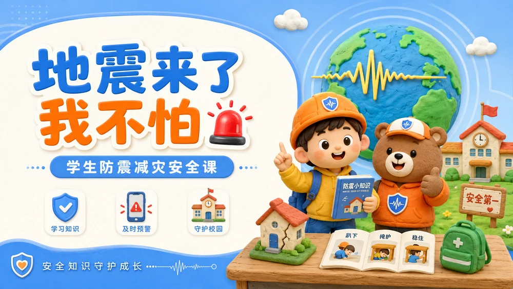地震来了我不怕——学生防震减灾科普课