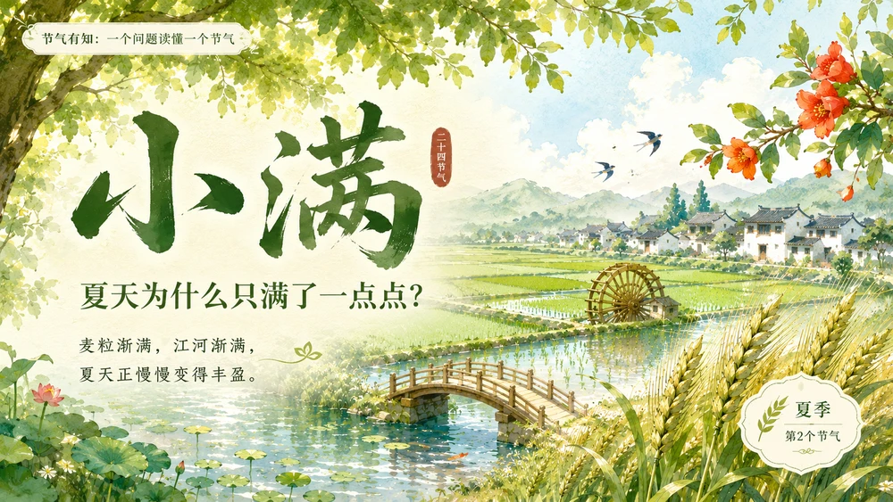 节气有知·小满｜夏天为什么只满了一点点？