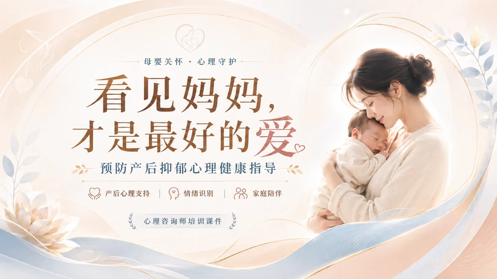 看见妈妈：预防产后抑郁心理健康课