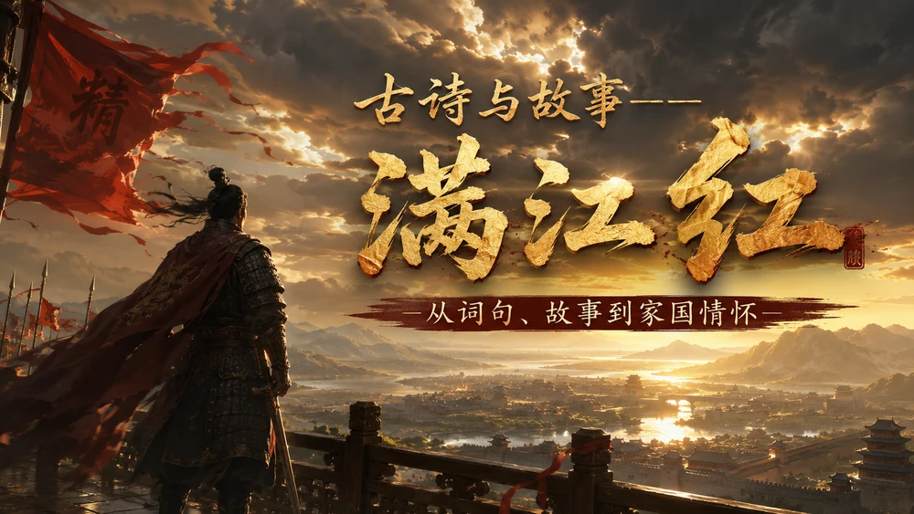 古诗与故事_满江红【CG风格】2K