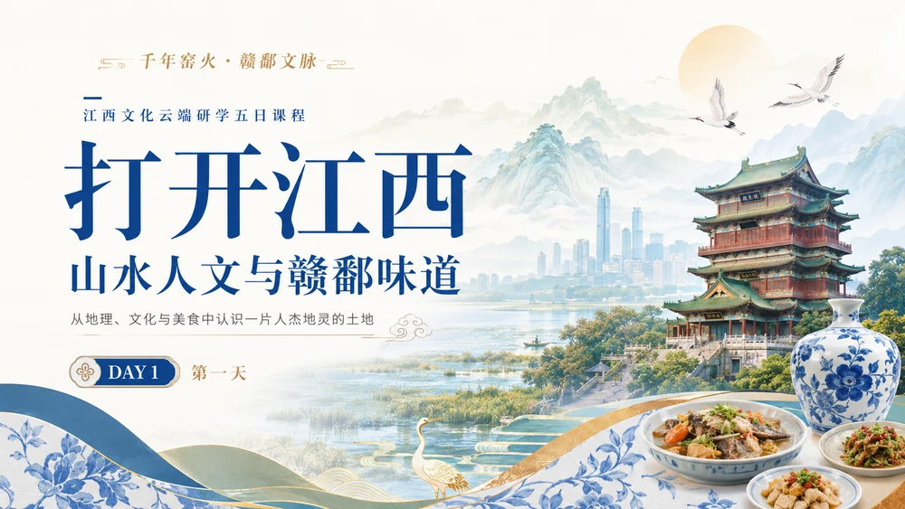江西云端研学第1讲：打开江西：山水人文与赣鄱味道