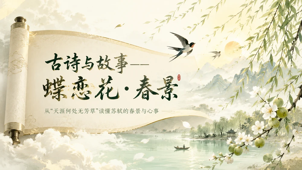 古诗与故事——蝶恋花春景【超现实+新中式风格】2K
