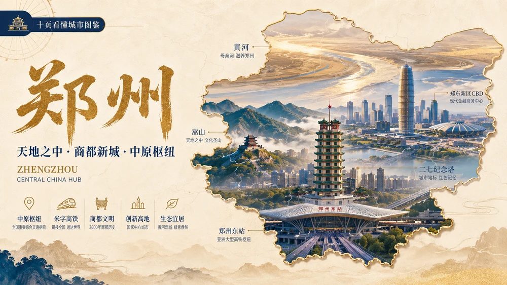 十页看懂城市图鉴——郑州【4K】