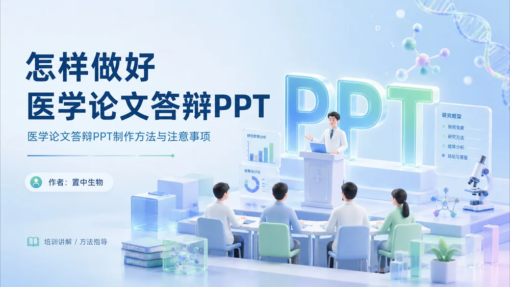 怎样做好医学论文答辩PPT