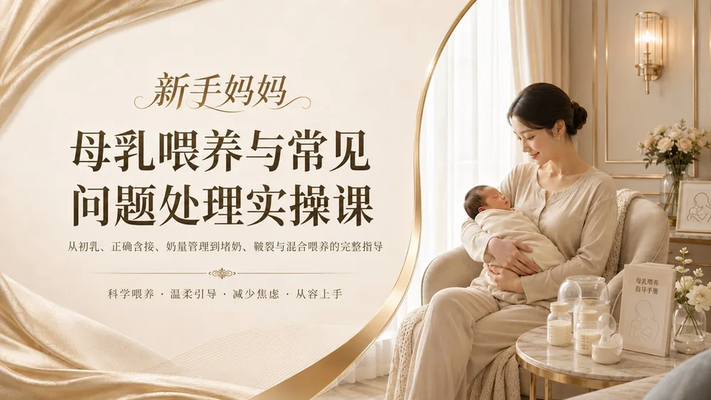 母乳喂养与常见问题处理实操课 新手妈妈指导手册之二