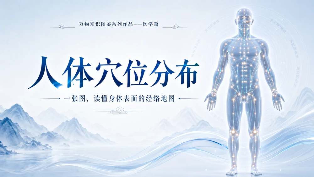 万物知识图鉴系列作品PPT——人体穴位【4K】
