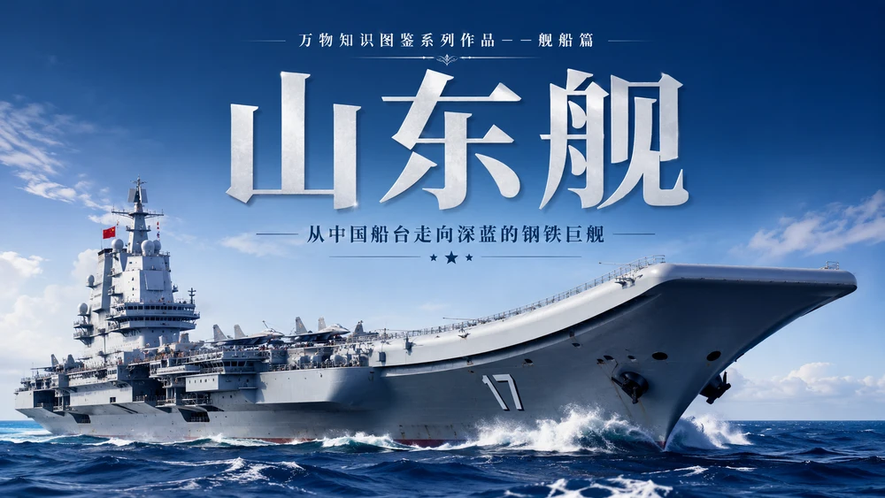 万物知识图鉴系列作品PPT——山东舰【4K】