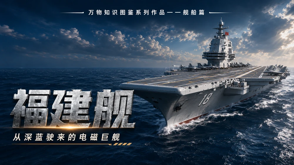 万物知识图鉴系列作品PPT——福建舰【4K】