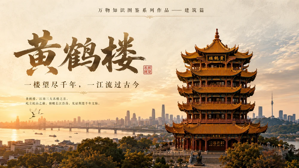 万物知识图鉴系列作品PPT——黄鹤楼【4K】