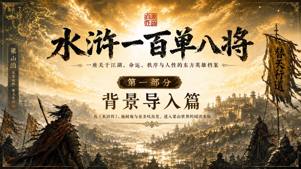 水浒一百单八将｜第一部分：背景导入篇PPT