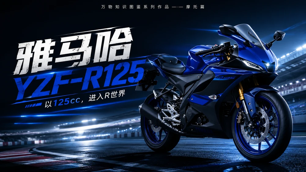 万物知识图鉴系列作品PPT——雅马哈YZF-R125【4K】