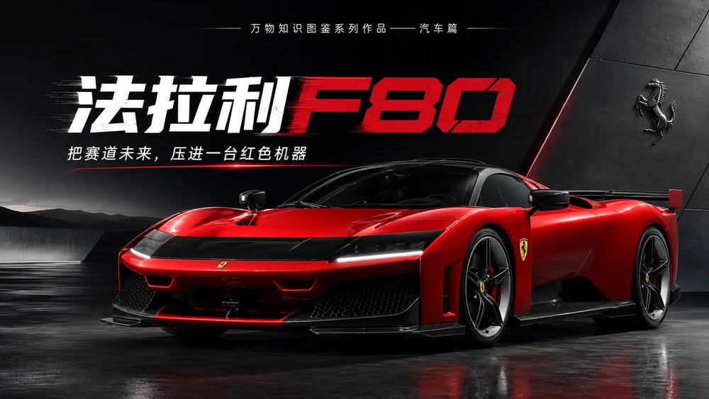 万物知识图鉴系列作品PPT——法拉利F80【4K】