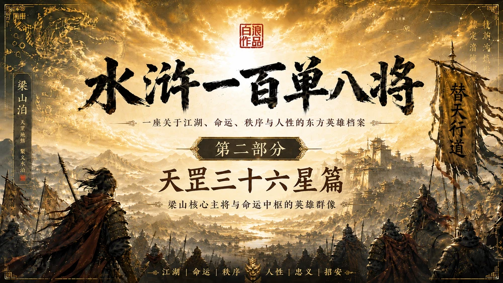 水浒一百单八将｜第二部分：天罡三十六星篇PPT