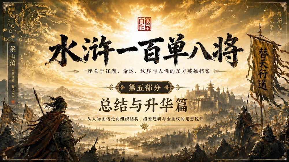水浒一百单八将｜第五部分：总结与升华篇PPT