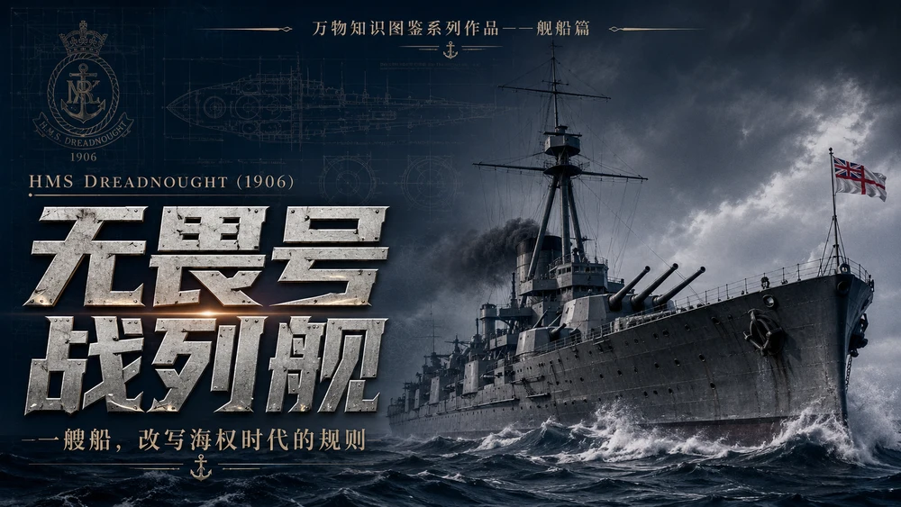 万物知识图鉴系列作品PPT——无畏号战列舰【4K】