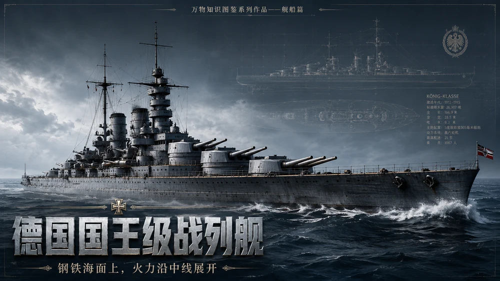 万物知识图鉴系列作品PPT——德国国王级战列舰【4K】