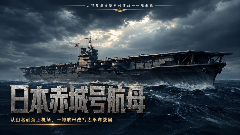 万物知识图鉴系列作品PPT——日本赤城号航母【4K】