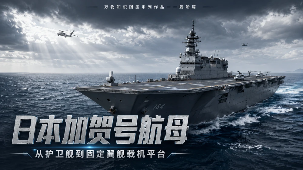 万物知识图鉴系列作品PPT——日本加贺号航母【4K】