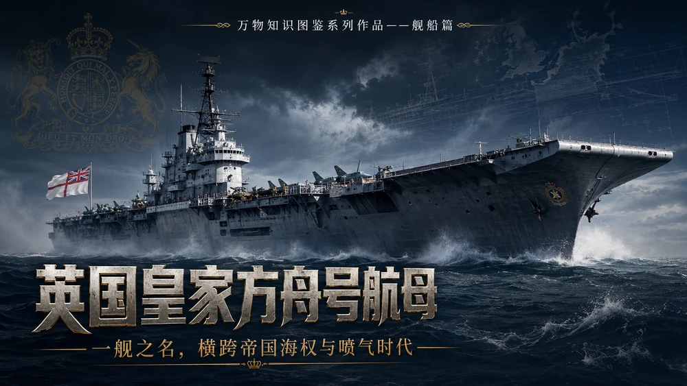 万物知识图鉴系列作品PPT——英国皇家方舟号航母 【4K】