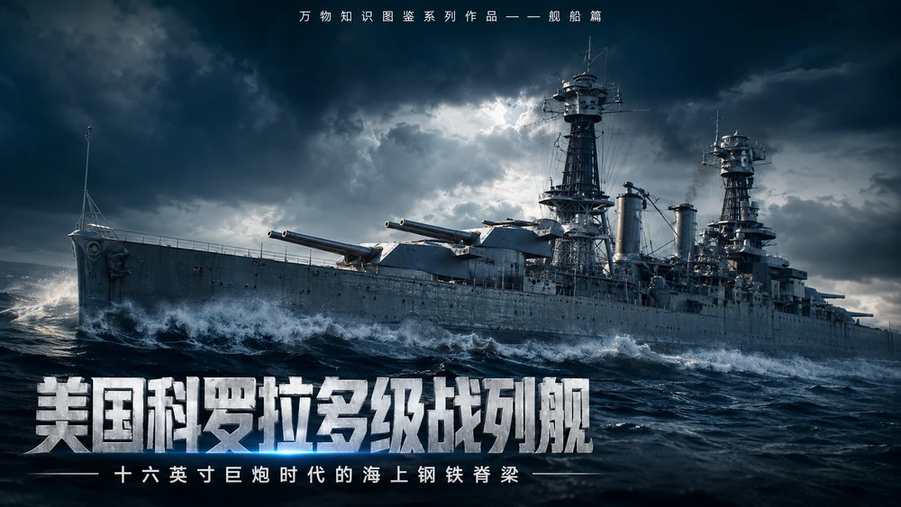 万物知识图鉴系列作品PPT——美国科罗拉多级战列舰【4K】
