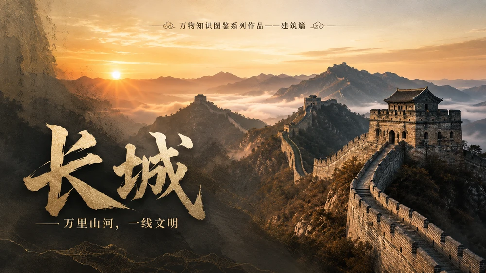 万物知识图鉴系列作品PPT——长城【4K】