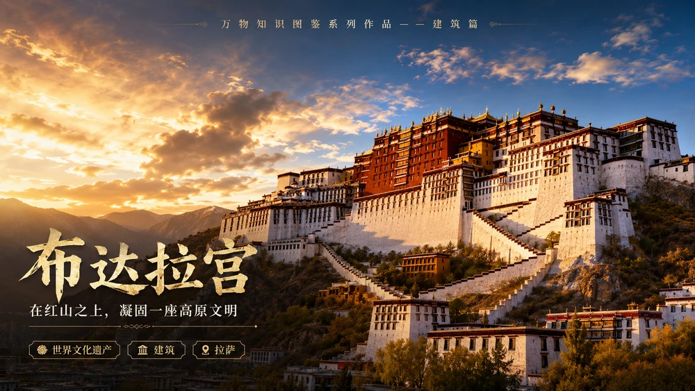 万物知识图鉴系列作品PPT——布达拉宫【4K】