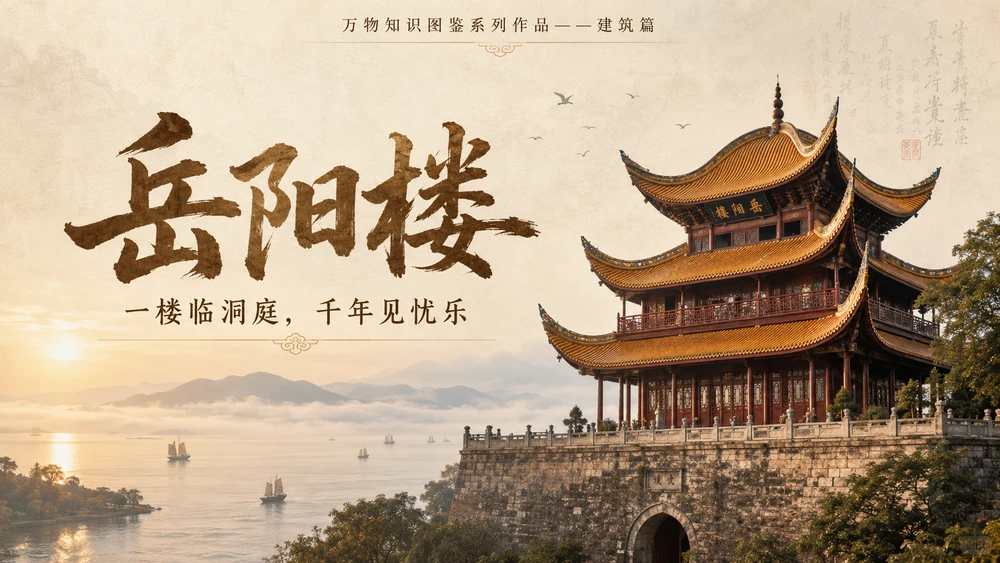 万物知识图鉴系列作品PPT——岳阳楼【4K】