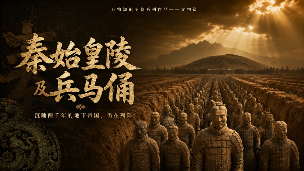 万物知识图鉴系列作品PPT——秦始皇陵及兵马俑【4K】
