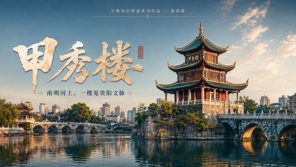 万物知识图鉴系列作品PPT——甲秀楼【4K】