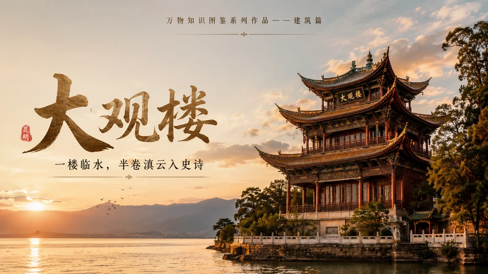 万物知识图鉴系列作品PPT——大观楼【4K】
