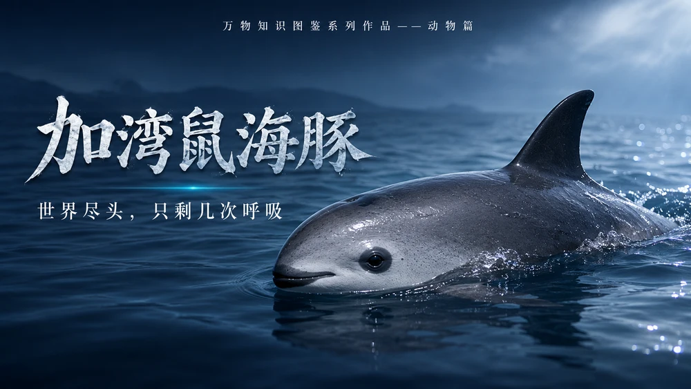 万物知识图鉴系列作品PPT——加湾鼠海豚【4K】