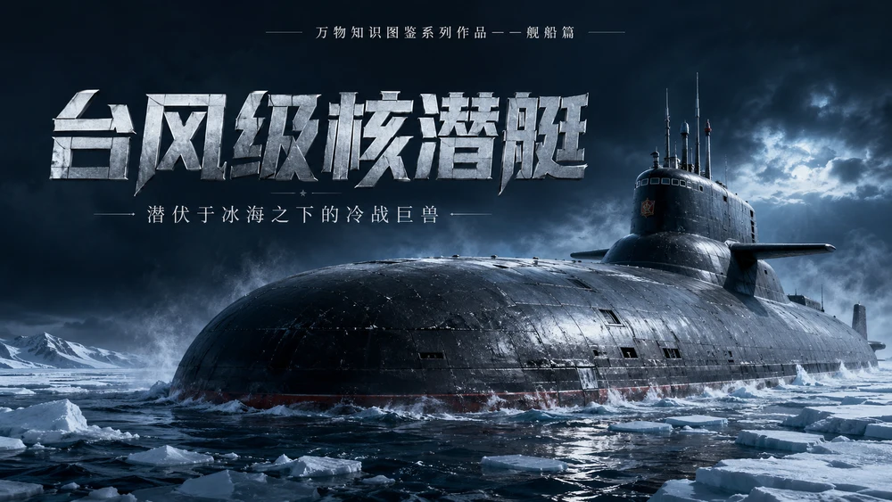 万物知识图鉴系列作品PPT——台风级核潜艇【4K】