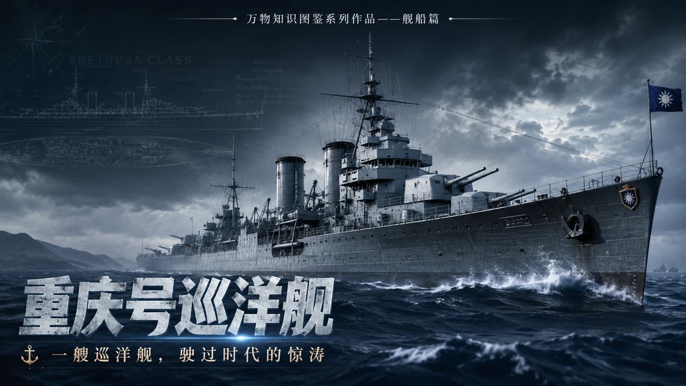 万物知识图鉴系列作品PPT——重庆号巡洋舰【4K】
