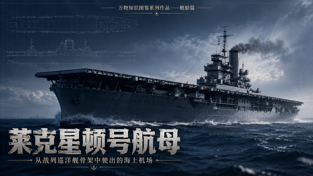 万物知识图鉴系列作品PPT——莱克星顿号航母【4K】